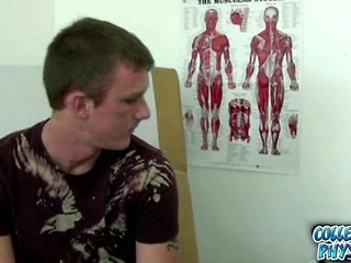 College boy gets molested by the doctor at his college during his exam.