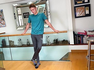 Horny Young Straight Lad Dildos his Hole & gets Manhandled & his Uncut Cock is Rock Hard!