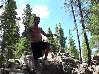 Swallowing Cum in the Woods